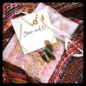 🌟BNWT JESSE & CO STUNNING TRIPLE QUARTZ NECKLACE